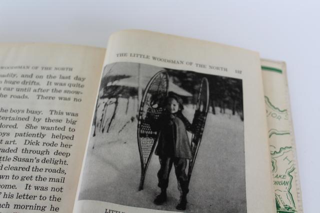 Little Woodsman of the North Minnesota photo illustrated book w/ lumberjack cover art pulp vintage