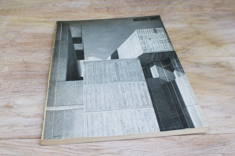 MCM vintage urban mod architectural design Guide to Exposed Concrete, published England 1970
