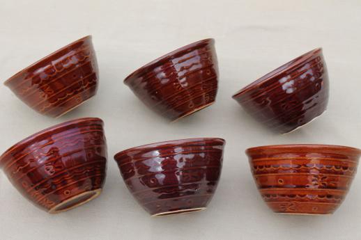 Marcrest daisy dot stoneware chili bowl set, deep bowls for hearty stew or soup bowls