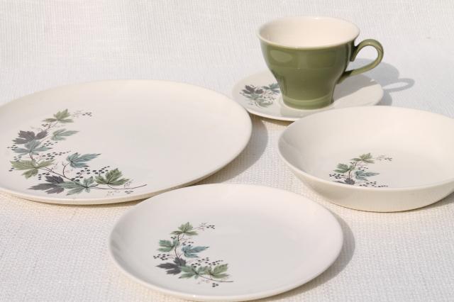 Melody Lane vintage Homemaker dinnerware w/ grapes & vines, Taylor Smith Taylor china