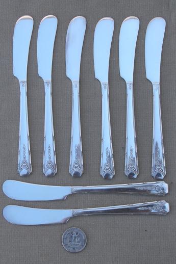Milady Community plate vintage Oneida silver plated flatware, 50+ pcs in chest