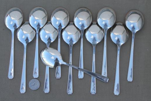 Milady Community plate vintage Oneida silver plated flatware, 50+ pcs in chest