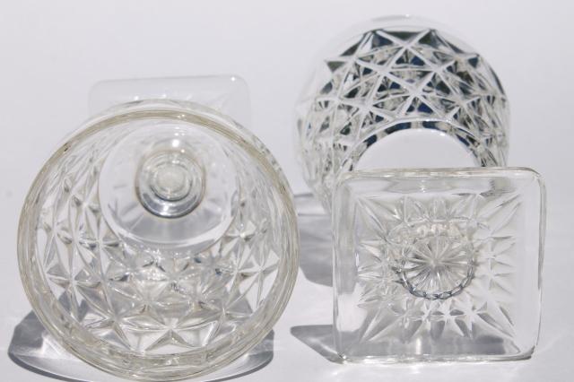 Mt Vernon Imperial crystal clear wine glasses, vintage Mount Vernon goblets