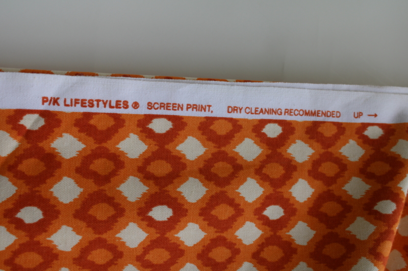 PK Lifestyles decorator cotton fabric 7 plus yards, Cirque Spice adobe orange screen print