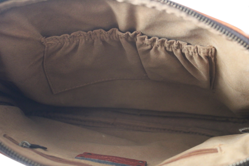 Patricia Nash brown leather crossbody bag, buckle flap purse w/ long shoulder strap