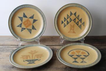 Pfaltzgraff America patchwork prints dinner plates Museum of American Folk Art