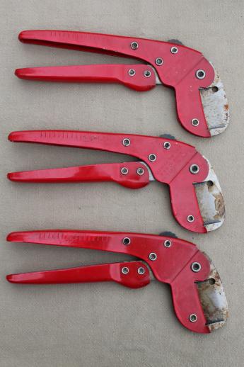 Roberts tack strip cutter model 590, carpet & rug installation tools, new old stock lot of 3