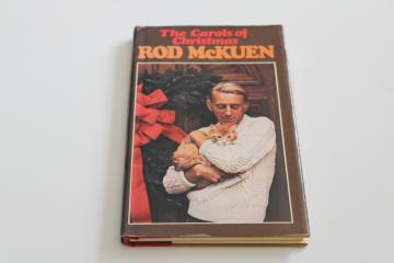 Rod McKuen Carols of Christmas poems  lyrics, vintage book w/ photo dust jacket