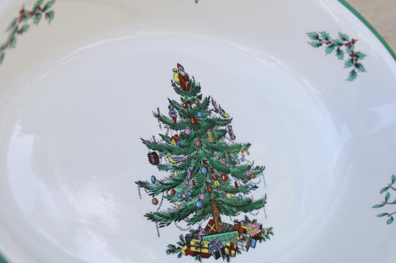 Spode Christmas tree Oven to Table china oval bowl casserole baking dish