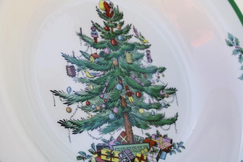 Spode Christmas tree pattern spaghetti pasta large round serving bowl