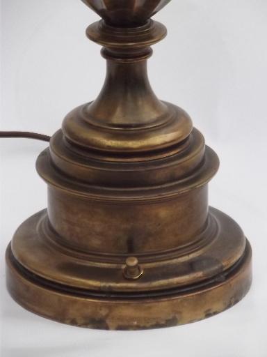 Stiffel Brass Lamp Antique Torch, Stiffel Antique Brass Lamps Vintage
