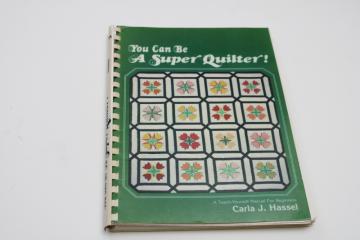 Super Quilter vintage quilt patterns book full size template traditional quilting designs