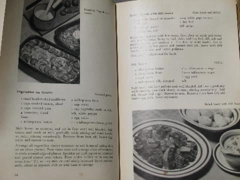 Swedish Food, 1940s vintage cookbook, 200 Scandinavian ethnic recipes