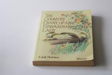 The Country Diary of an Edwardian Lady 80s vintage Owl Book softcover edition