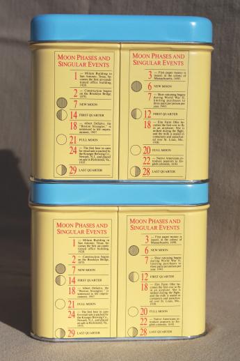 The Old Farmer's Almanac metal canisters, garden or kitchen canister set