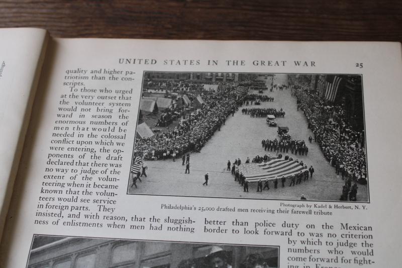 The United States in the Great War, antique book WWI history MANY old photos