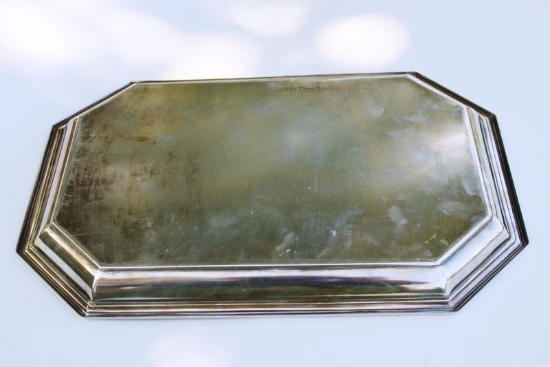 Tiffany & Co silverplate mark vintage tray chippendale silver plate NOT sterling