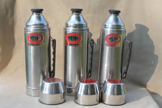 Uno-vac thermos, Dining, Unovac Thermos Stainless Steel Unbreakable Made  In Usa