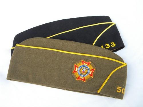 WWII veteran vintage American Legion garrison caps uniform hats