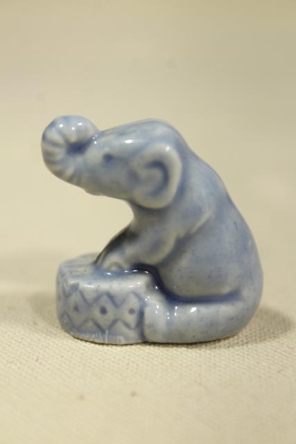 Wade whimsey collection mini animals, English pottery figurines from Red Rose tea