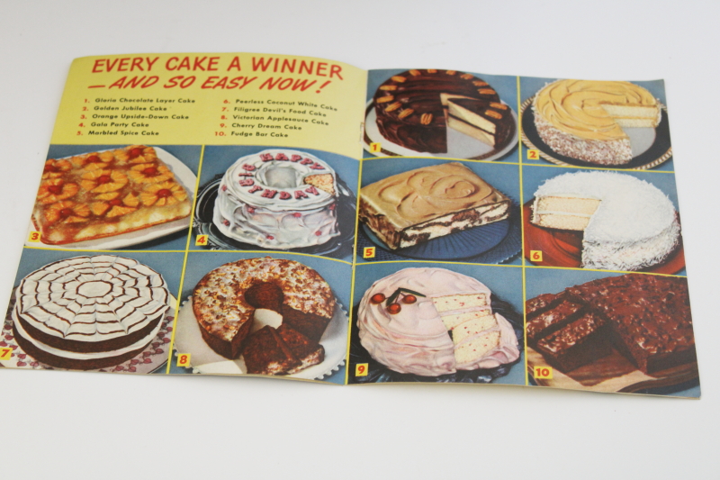 Wartime ration cakes to make Aunt Jennys Spry recipe booklet, WWII vintage cookbook