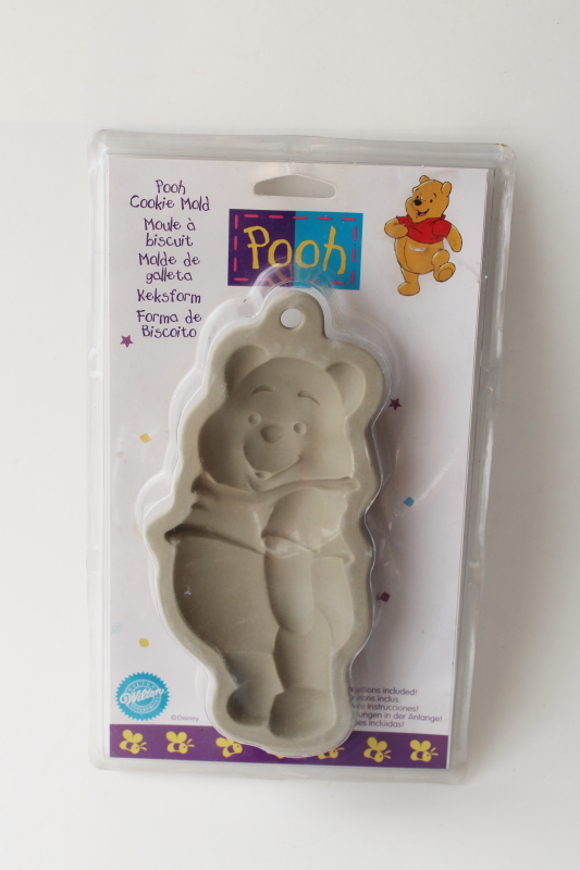 Winnie the Pooh Disney Wilton stoneware cookie mold sealed package vintage