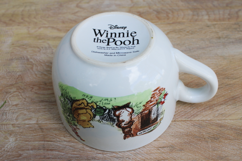 Winnie the Pooh classic book illustrations vintage Disney cup big bowl grand mug