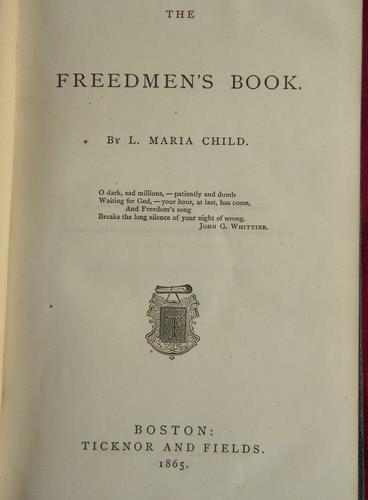 antique 1865 The Freedmen's Book Civil War vintage abolitionist/slavery