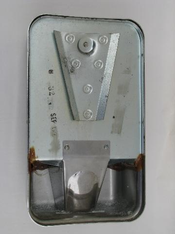 antique 1900s chrome Bobrick lavatory soap flake dispenser