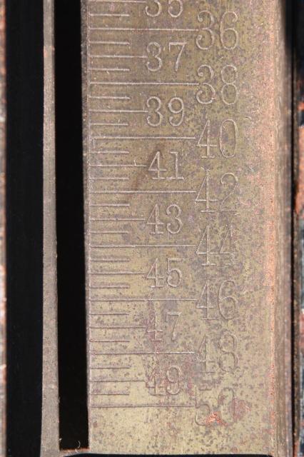 antique Chatillon brass scales, 25 lb & 50 lb hanging scale 1800s patent dates
