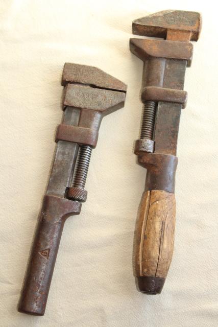 antique adjustable wrench