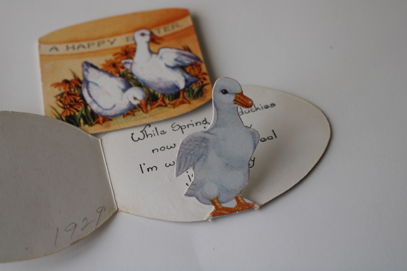 antique Easter postcards, 3D greeting cards, lot early 1900s vintage paper ephemera