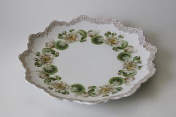 antique Rosenthal Malmaison china plate, art nouveau Water Lily early 1900s vintage