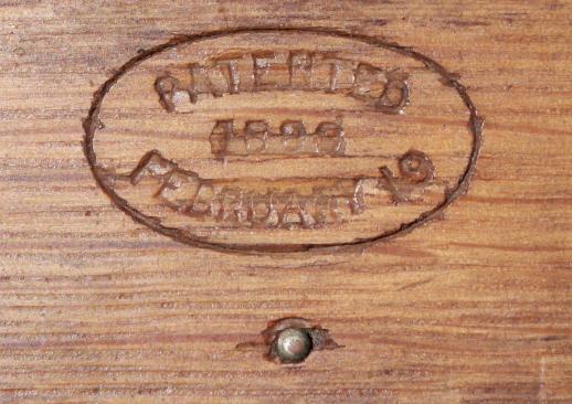 Vintage Tiger Oak Antique Folding Wood Puzzle Box Red Felt Lining by Singer