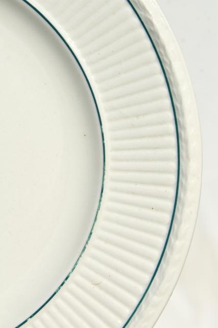 antique Wedgwood china bread plates, Belmar flower basket on Edme shape, vintage 1917