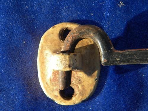 antique architectural iron hook latches for shutters or barn/stable door/gate