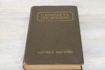 antique book Complete Life Building guide quack medicine nutrition from Ralston Purina founder