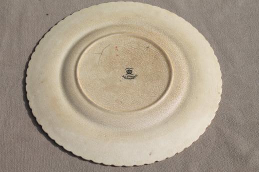 antique creamware china plate Indian tree of life Coalport Kingsware 