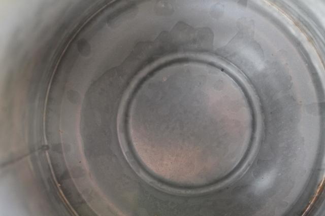 antique grey graniteware enamel coffeepot, primitive vintage coffee pot