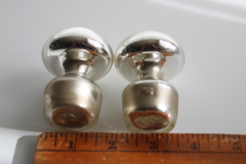 antique mercury glass bottle stoppers for carafe pitcher or decanter, art deco vintage