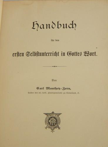 antique vintage 1906 German Christian religious handbook