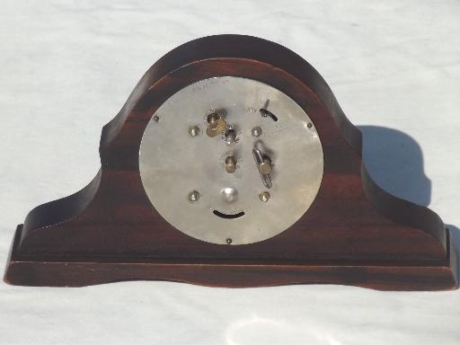 antique vintage camelback mantel clock lot for restoration, repair parts