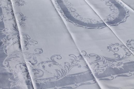 antique & vintage damask table linens, wedding tablecloths & napkins mixed linen huge lot