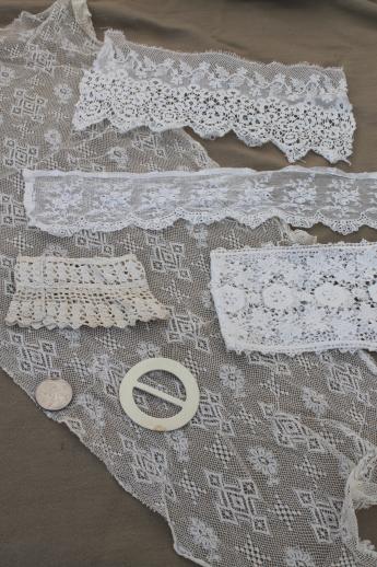 antique vintage dress trimmings, lace collars, crochet lace trims for ...