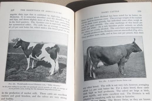 antique vintage farm books lot, irrigation & soil chemistry in agriculture