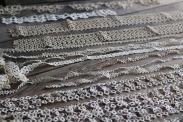 Vintage Crochet PATTERN to make Three Elegant Wide Lace Edging Design Insertion