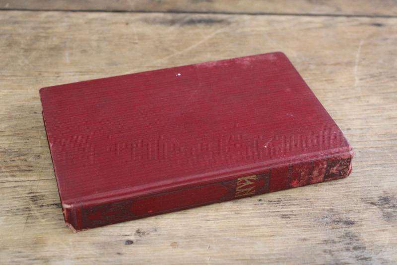antique vintage poetry book, old hardcover binding w/ gold Bryants poems