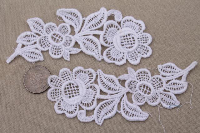 antique vintage sewing trims & crochet lace, fine embroidered cotton eyelet edgings etc.