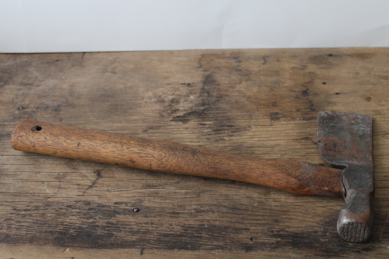 antique vintage shingling hatchet for splitting wood shakes roofing