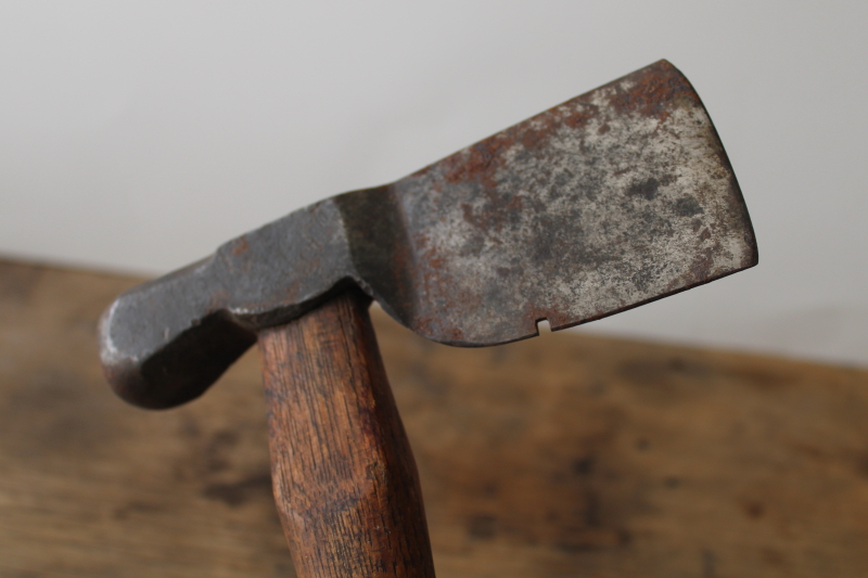 antique vintage shingling hatchet for splitting wood shakes roofing